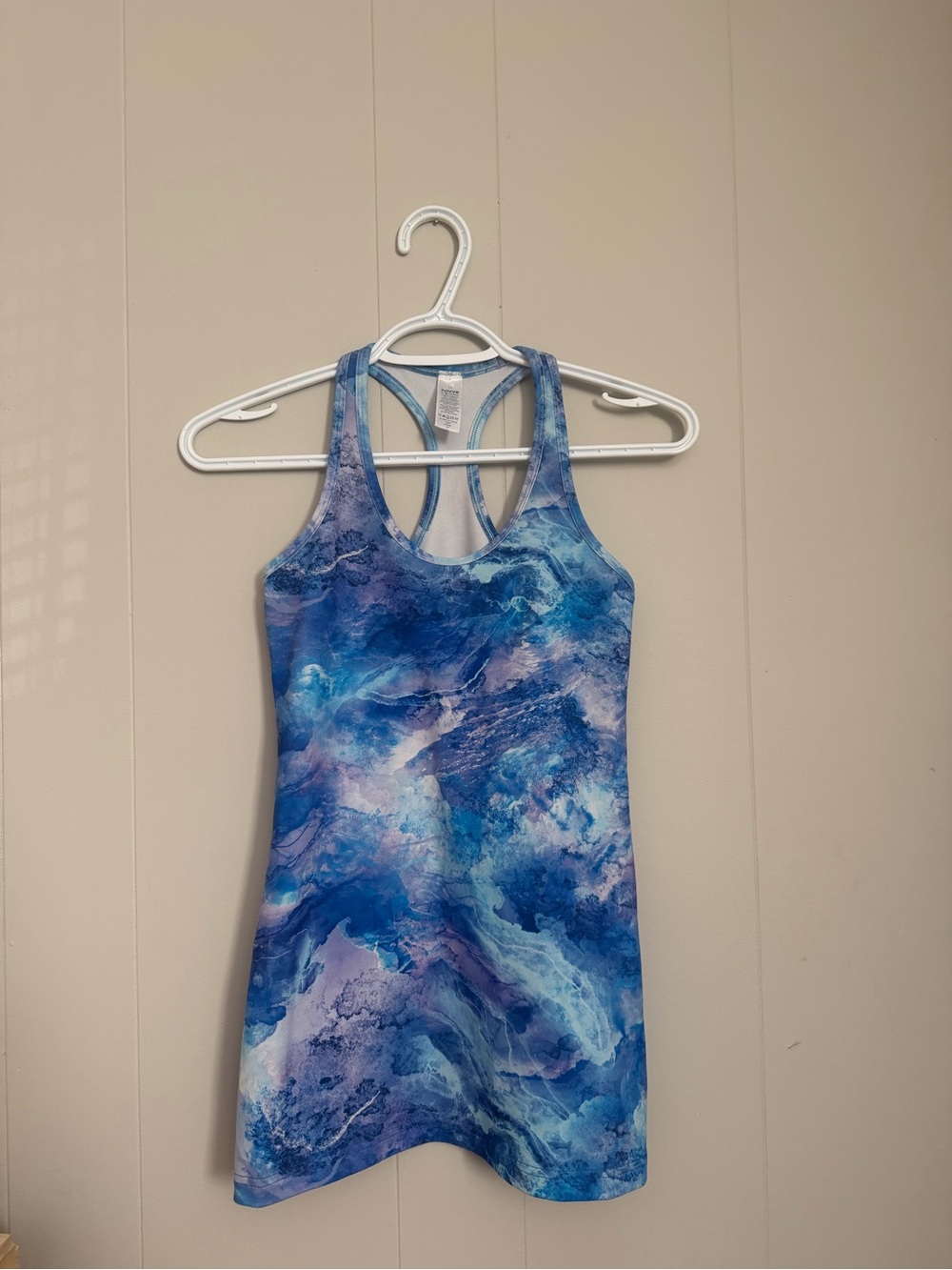 Ivivva Girls Blue & Purple Marble Tank Top